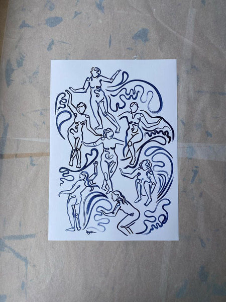 Peninsula Surf Sisters A3 Print