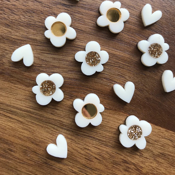 Stud Pack Trio | Cream + Gold