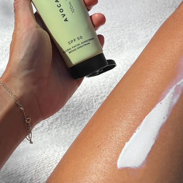 SPF 50 Natural Physical Sunscreen Avocado Zinc