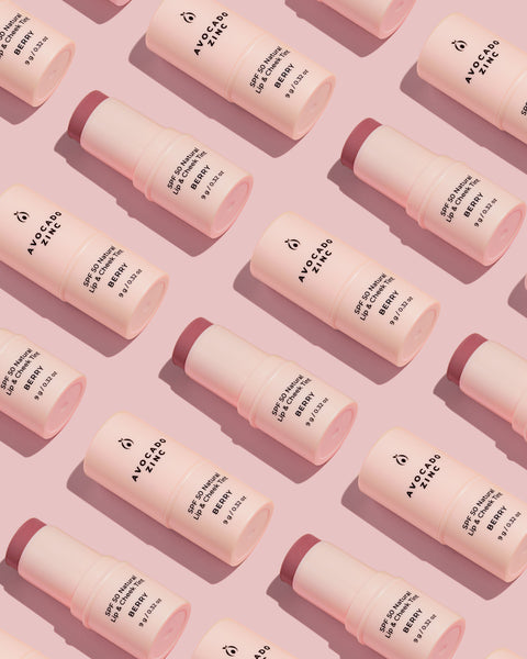 SPF 50 Natural Lip & Cheek Tint - Berry