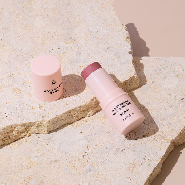 SPF 50 Natural Lip & Cheek Tint - Berry