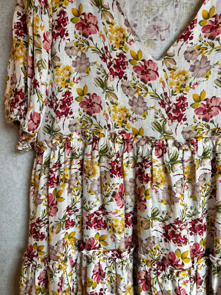 La Boheme Girls Linen Dress- Size M/L