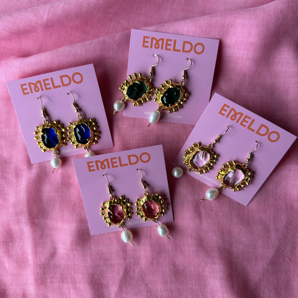 Aere Earrings -  Blue