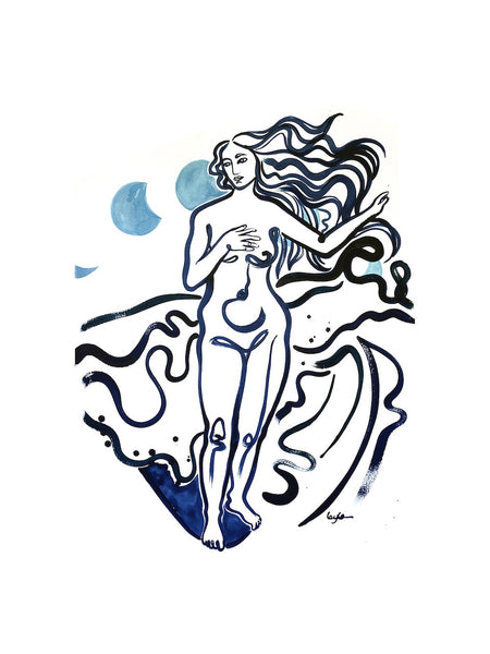 The Surf Of Venus A3 Print