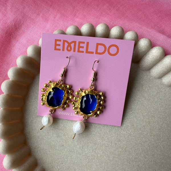 Aere Earrings -  Blue