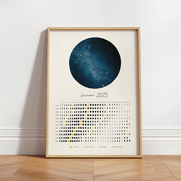 Lunar 2025 Calendar - A3