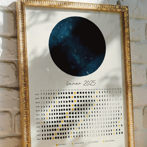 Lunar 2025 Calendar - A3