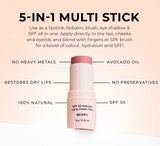 SPF 50 Natural Lip & Cheek Tint - Rose