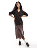 River Island Satin Jumper Dress - Size 14