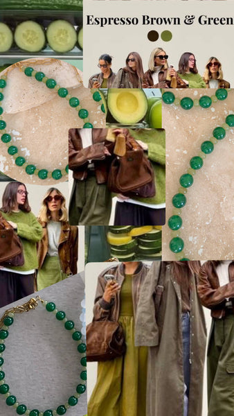 Wilma Necklace - Pickles With Gold Heart