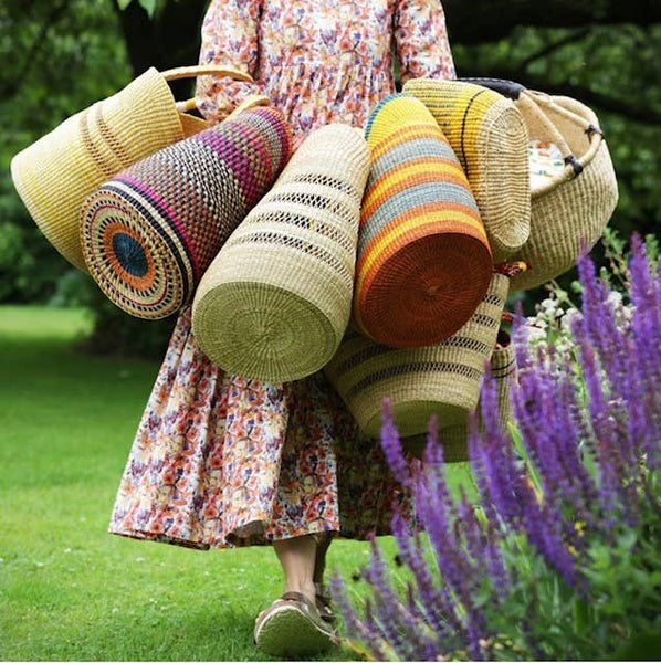 U Shop Basket - Short Handle -  Multi Coloured