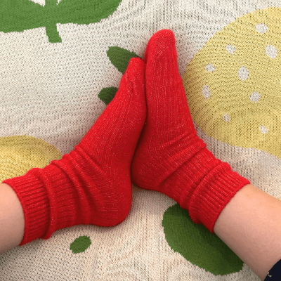The Comfiest Socks - Red -  L/XL