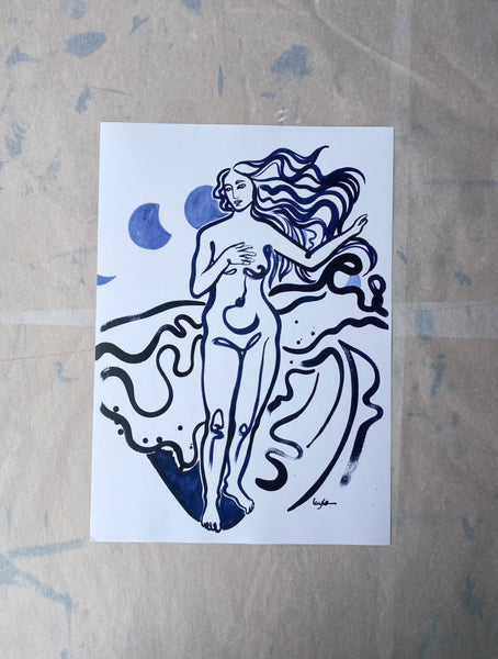 The Surf Of Venus A3 Print
