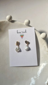 Fresh Water Baroque Pearl Earrings