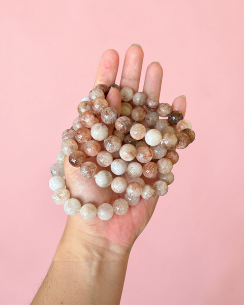 Fire Quartz - 12mm Crystal Bracelet