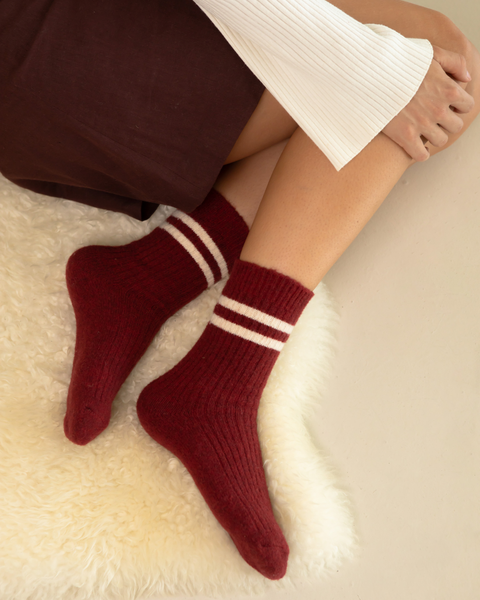 The Comfiest Socks - Cherry Cola - S/M