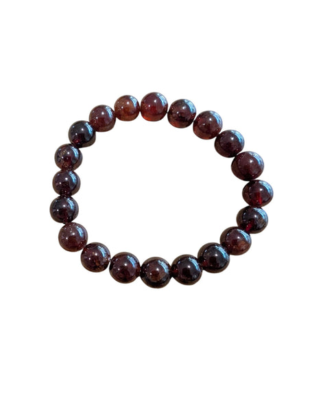 Garnet Crystal Bracelet 12mm