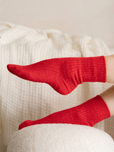 The Comfiest Socks - Red -  L/XL