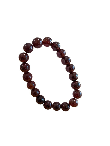 Garnet Crystal Bracelet 12mm