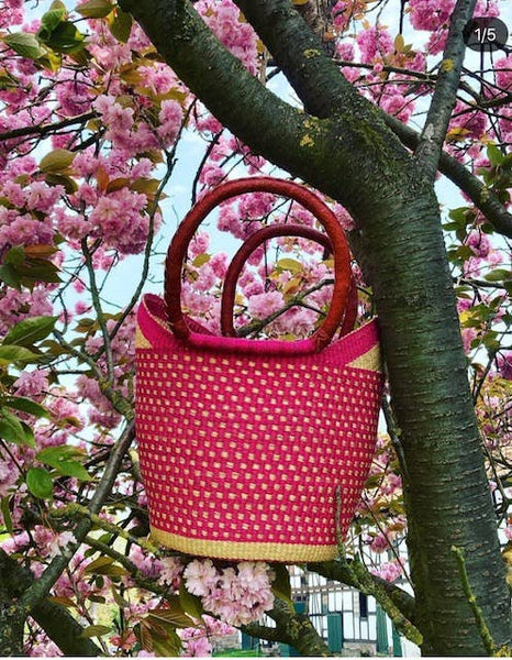 U Shop Basket - Short Handle -  Multi Coloured