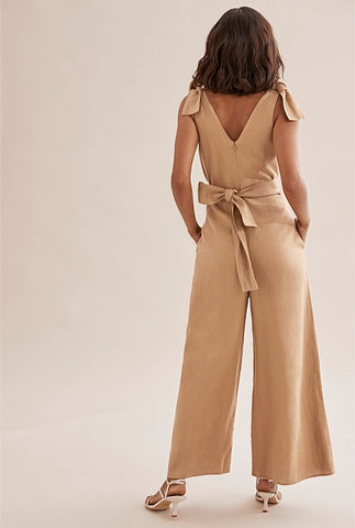 Country Road French Linen Jumpsuit -