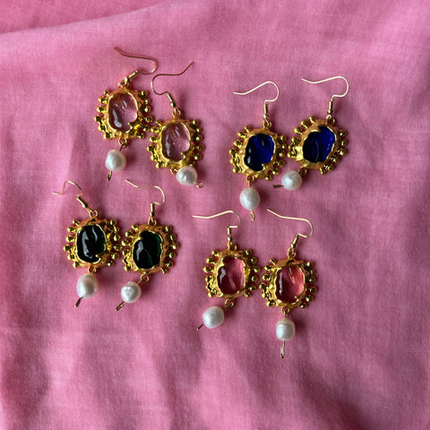 Aere Earrings -  Blue