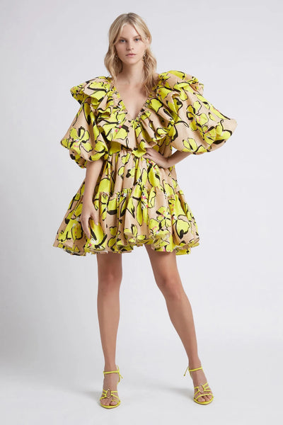 Aje Ruffle Mini Dress - Size 12 New