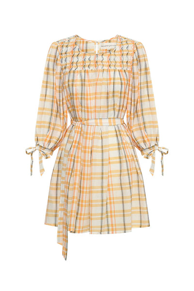Daughters Of India - Freya Dress -  Honeycomb Plaid Dress - Size XL