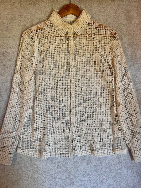 Zimmermann Lace Shirt - Size 2