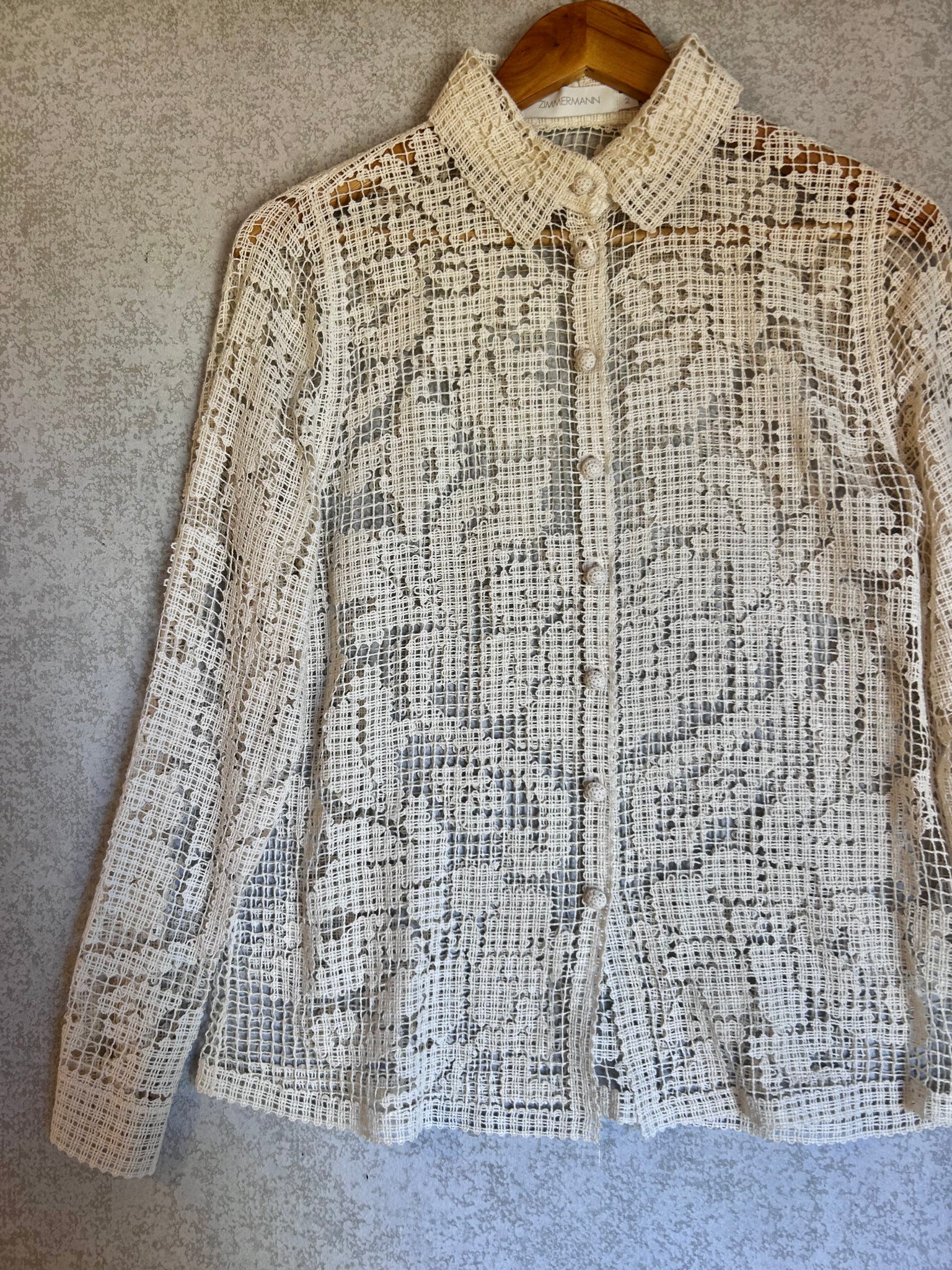 Zimmermann Lace Shirt - Size 2
