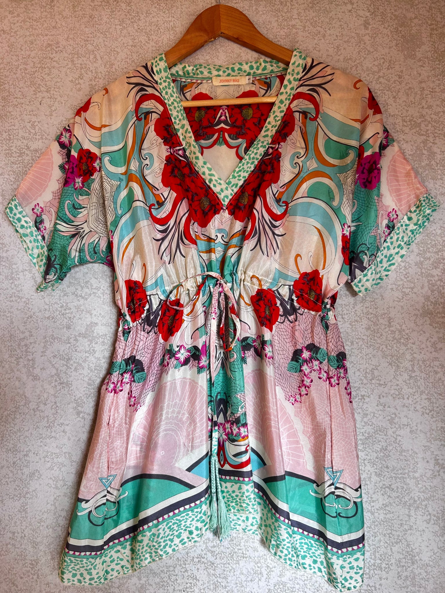 Johnny Was Silk Tunic - size S