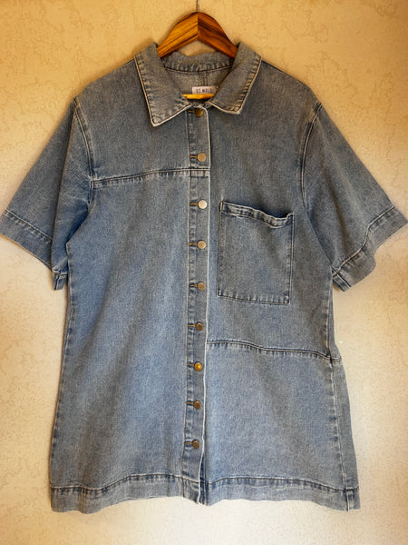 St Mrlo Denim Dress - Size 14