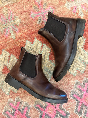 Stefano Stefani Leather Boots - Size 39 1/2