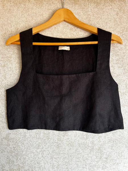 Posse Linen Crop - Size XS