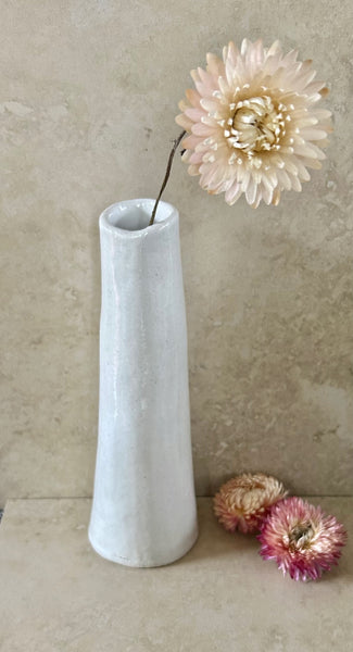 Coastal Clay - White Gloss Vase