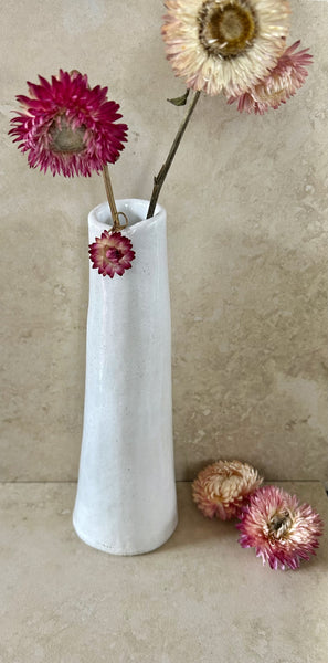 Coastal Clay - White Gloss Vase