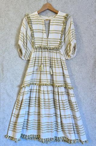 Zimmermann Striped Tassel Dress Size 1