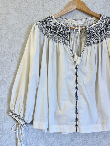 Doen Folk Blouse - Size XS Oversized