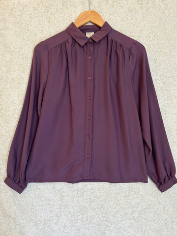 Vintage Purple Blouse - Size 12