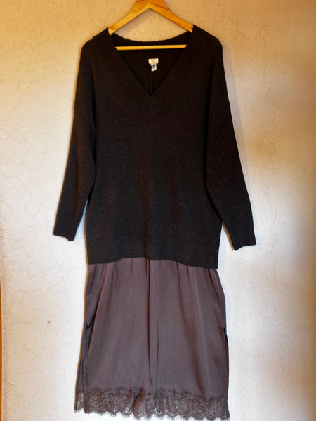River Island Satin Jumper Dress - Size 14