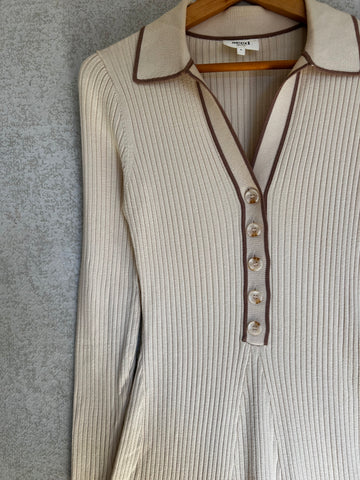 Seed Polo Knit Dress - Size S