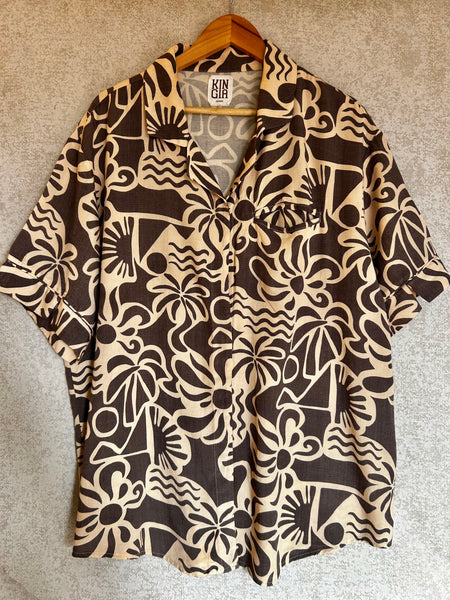 Kinga Csilla Palms Baja Shirt - Size 16