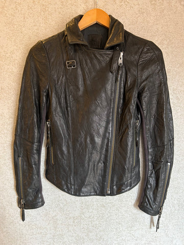 Husk Lambs Leather Jacket - Size 0