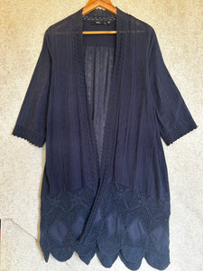 Sportsgirl Navy Kimono - Size 8