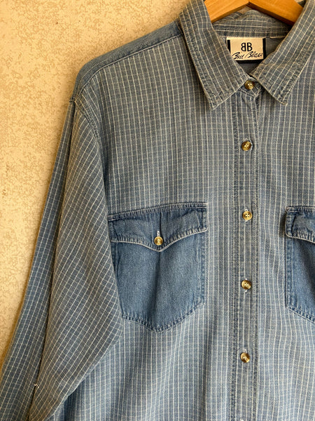 Vintage Denim Shirt - Size M
