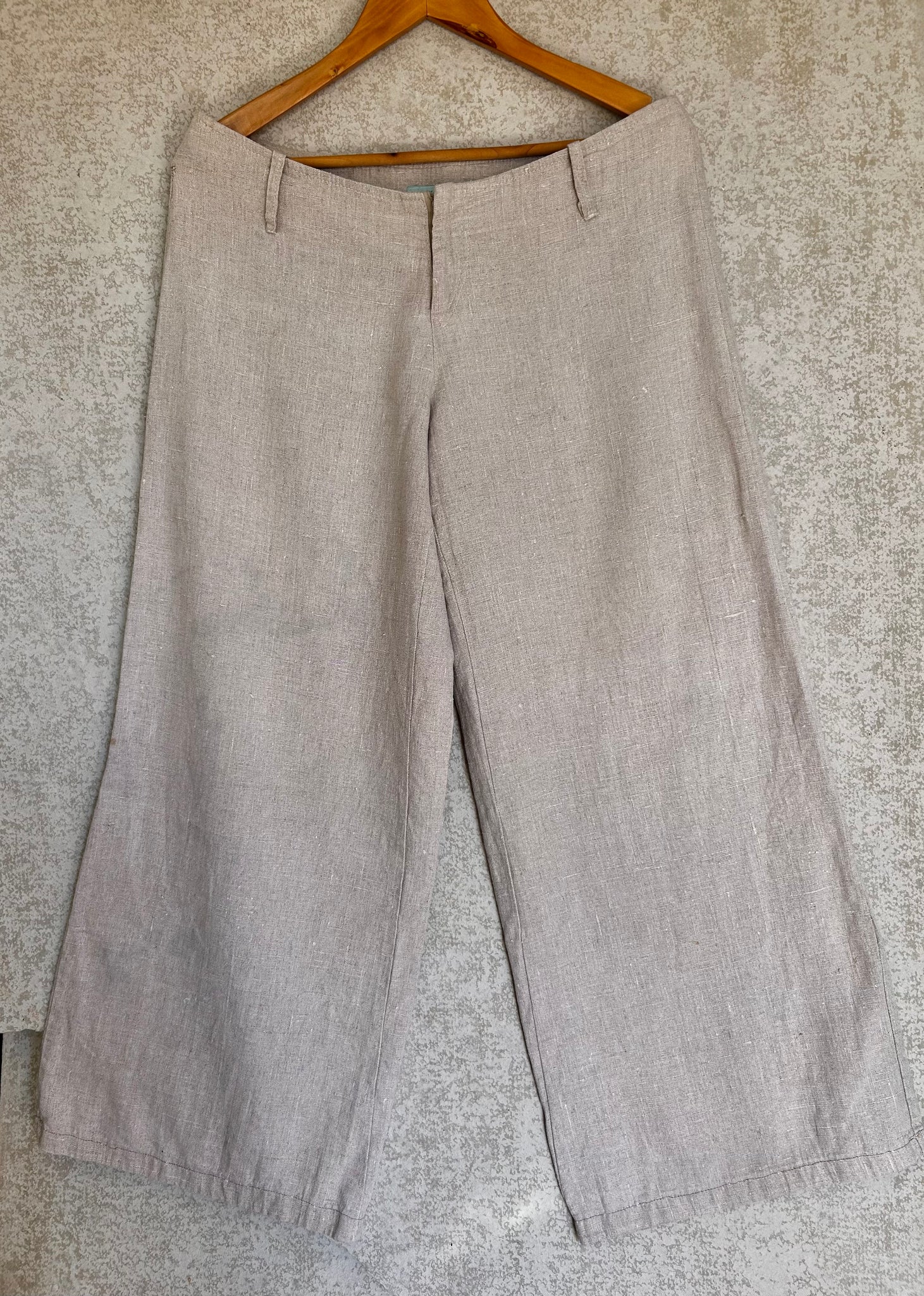 Succulents Design Linen Pants - Size M