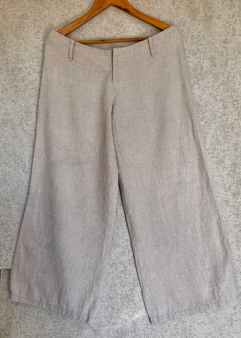 Succulents Design Linen Pants - Size M