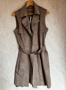 Katies Suedette Trench - Size 10 New