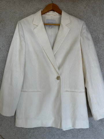 Witchery Linen Jacket - Size 12