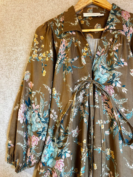Zimmermann Floral Midi Dress - Size 0